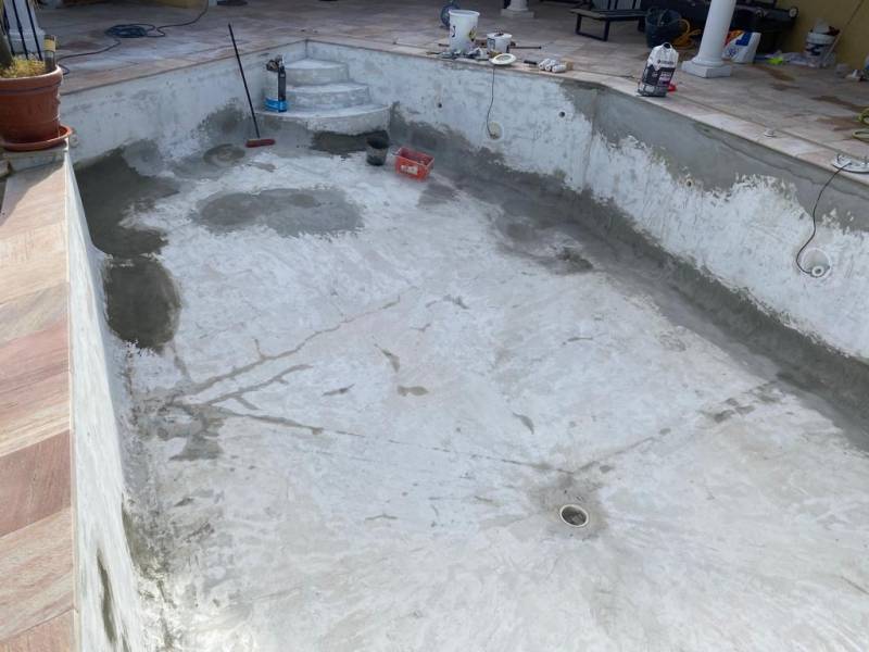 changement total revetement  piscine frejus 