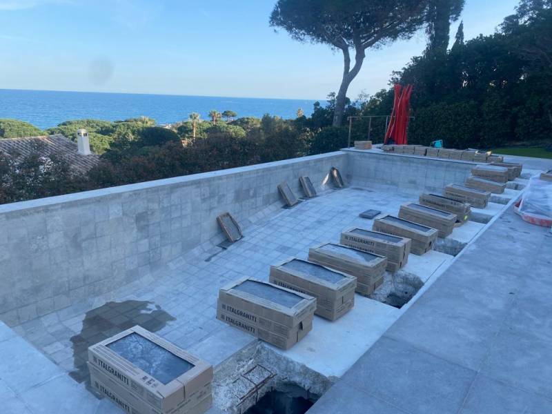 entreprise construction  piscine beton saint maxime 