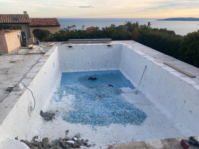 changement revetement piscine saint aygulf 